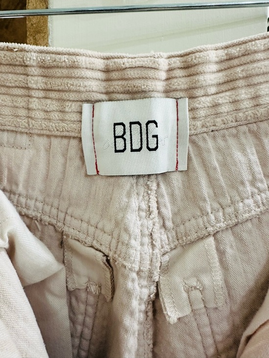 BDG Urban Outfitters Light Tan High Rise Baggy Wide Leg Corduroy Pants Size 27 - Picture 5 of 13